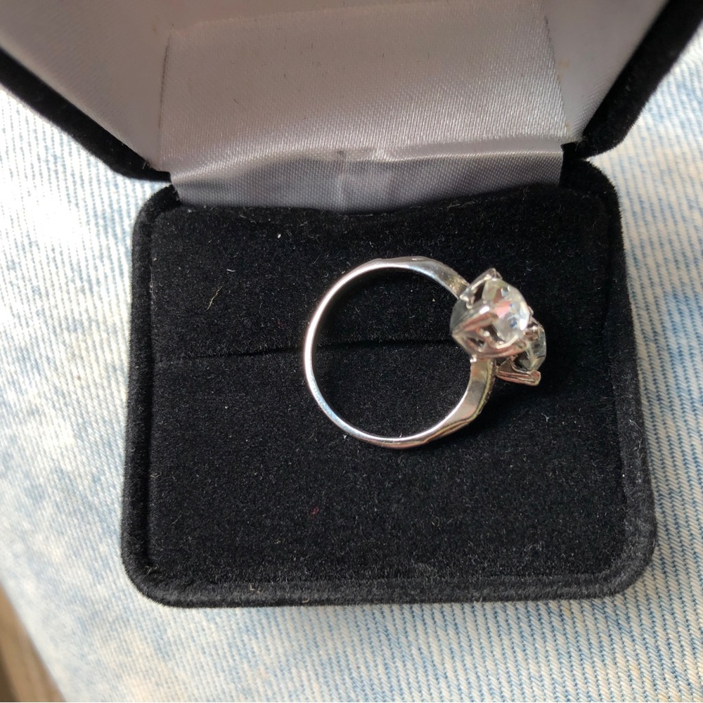 Vintage Thomas McGrath Sterling Silver CZ Ring size 6 - Picture 7 of 16